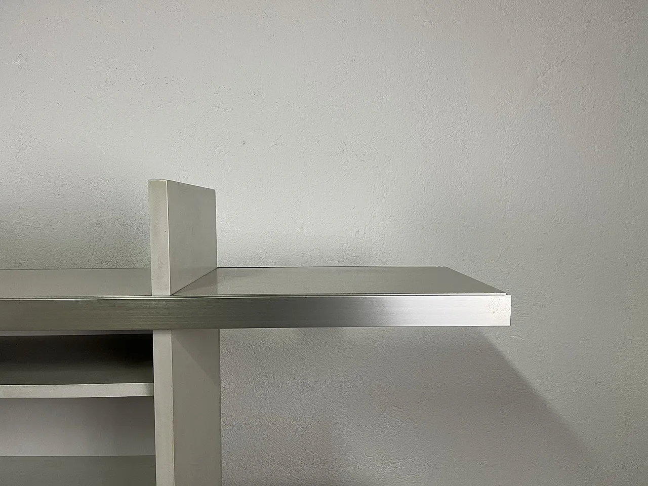 Steel and wood bookcase by Angelo Mangiarotti for Poltronova, 1960s 11