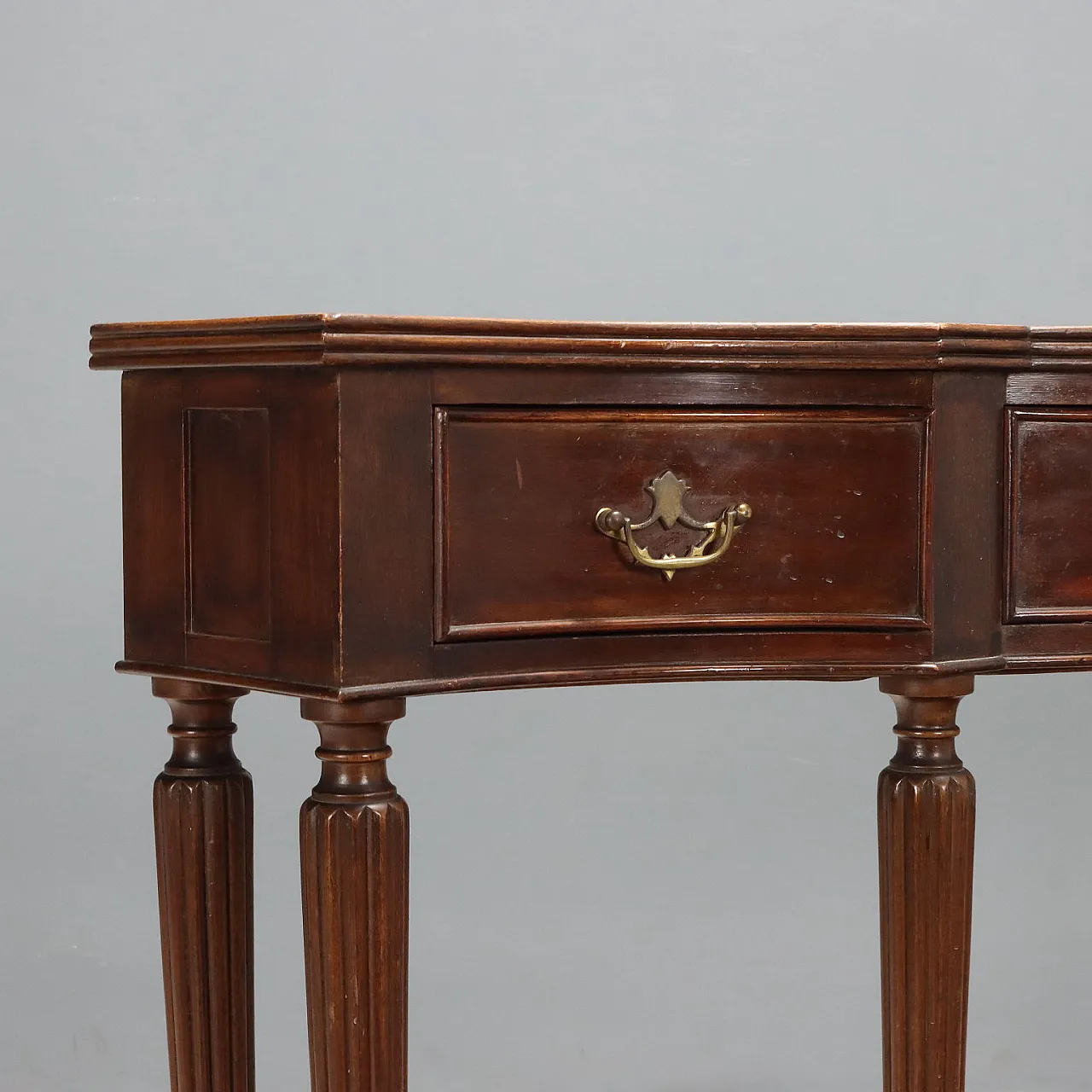 Consolle in legno di noce, anni '60 5
