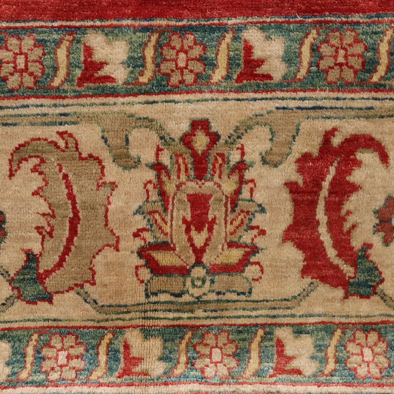 Antique Herat Carpet Wool Heavy Knot Pakistan 120 x 83 In 4