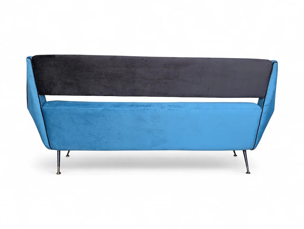 Restored velvet sofa from the 1960s 4