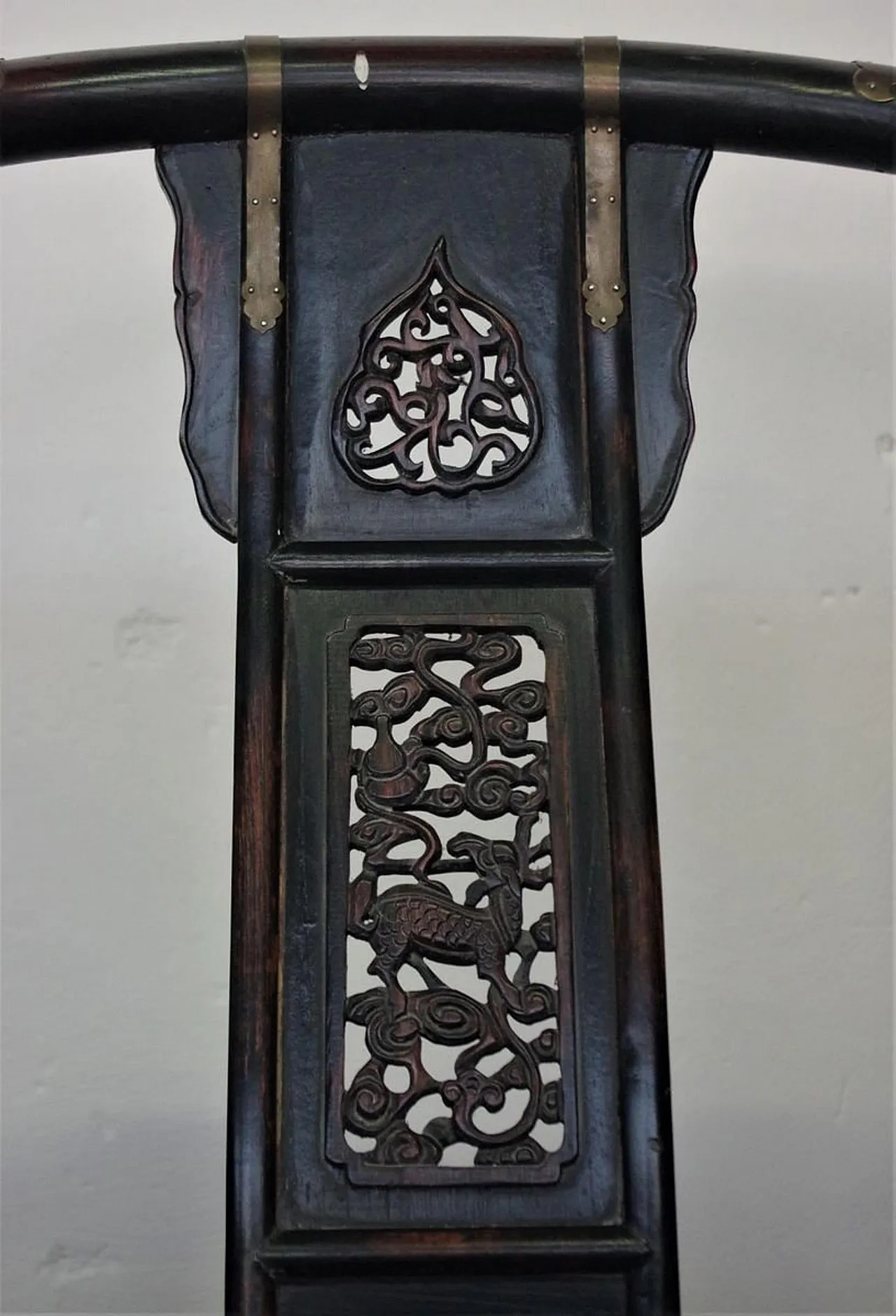 Pair of Ming Dynasty-style folding thrones, 1940s 8