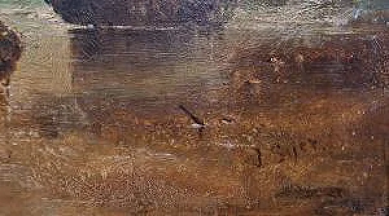 Naufragio sulla costa della Cornovaglia, olio su tela, '800 8