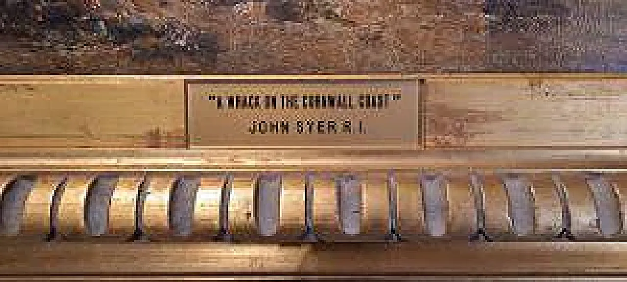 Naufragio sulla costa della Cornovaglia, olio su tela, '800 9