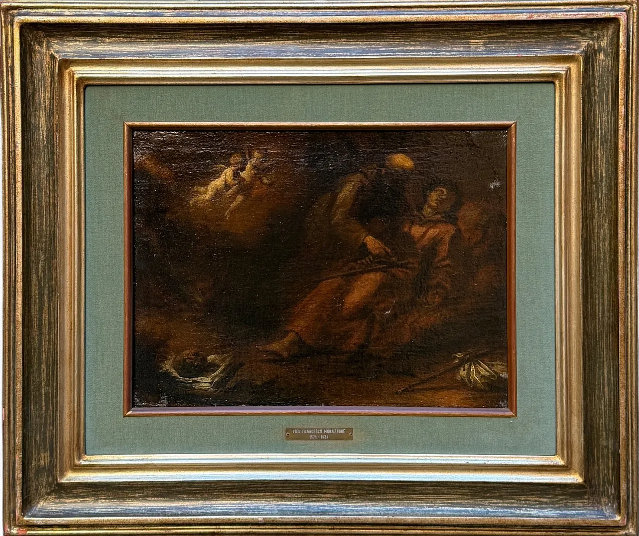 Olio su tela, estasi di San Francesco, scuola di Morazzone, '800 9