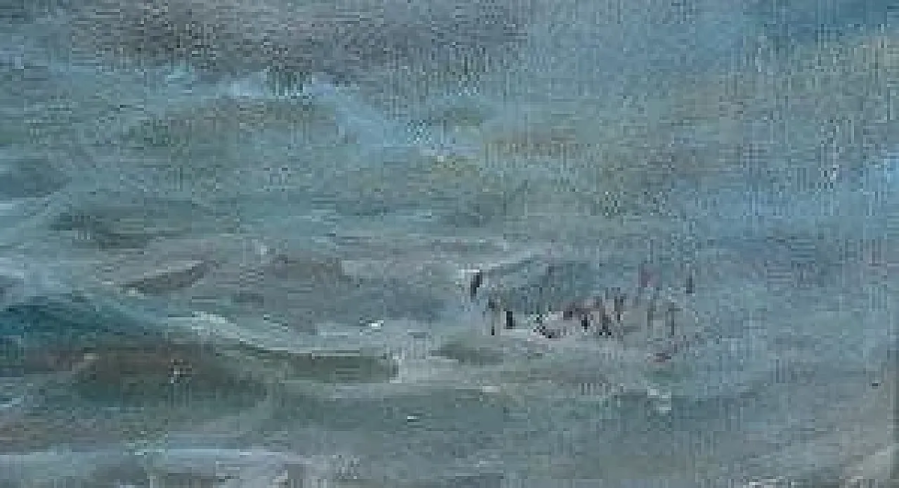 Veduta di Porto Venere di Giuseppe Caselli, olio su tela, anni '40 7