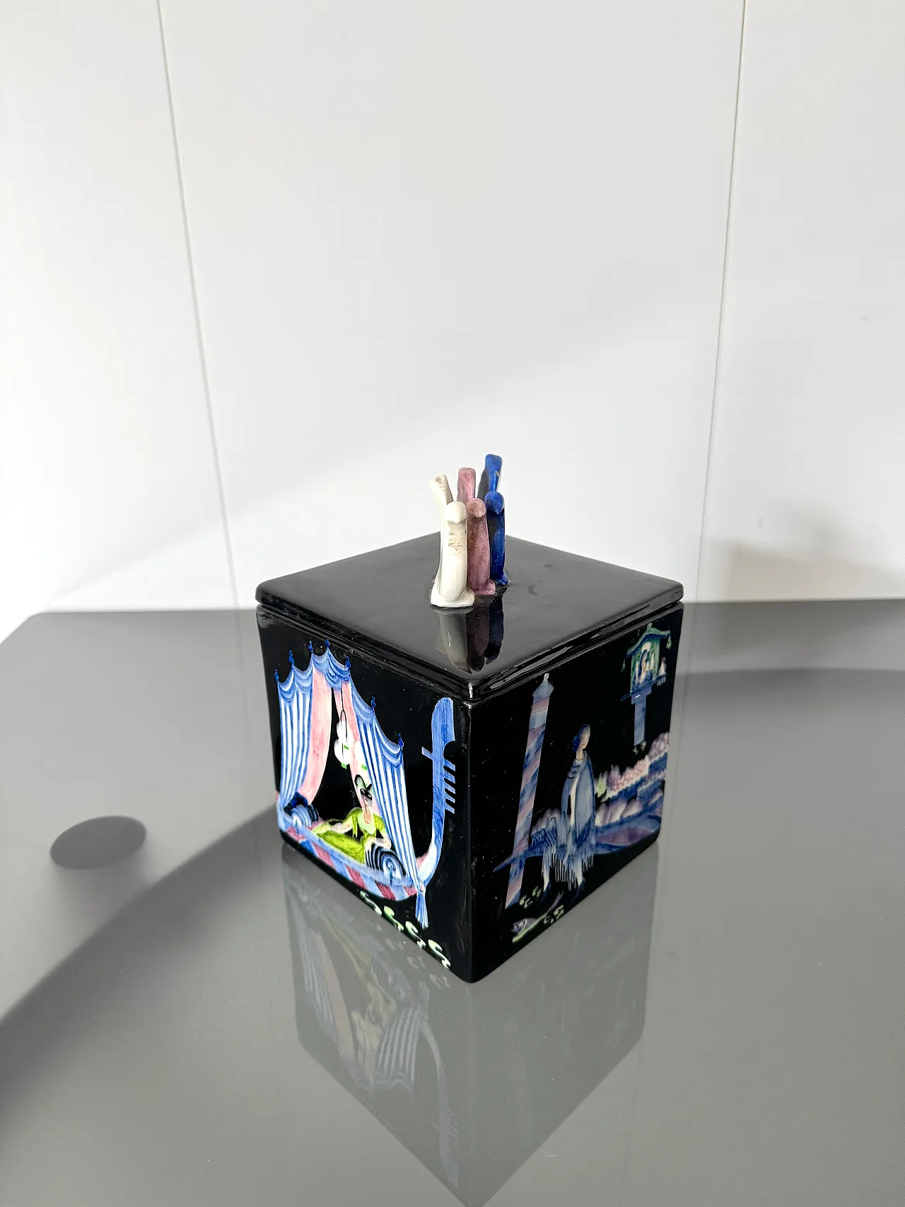 Night view of Venice by Gigi Chessa for Lenci, 1930s 3