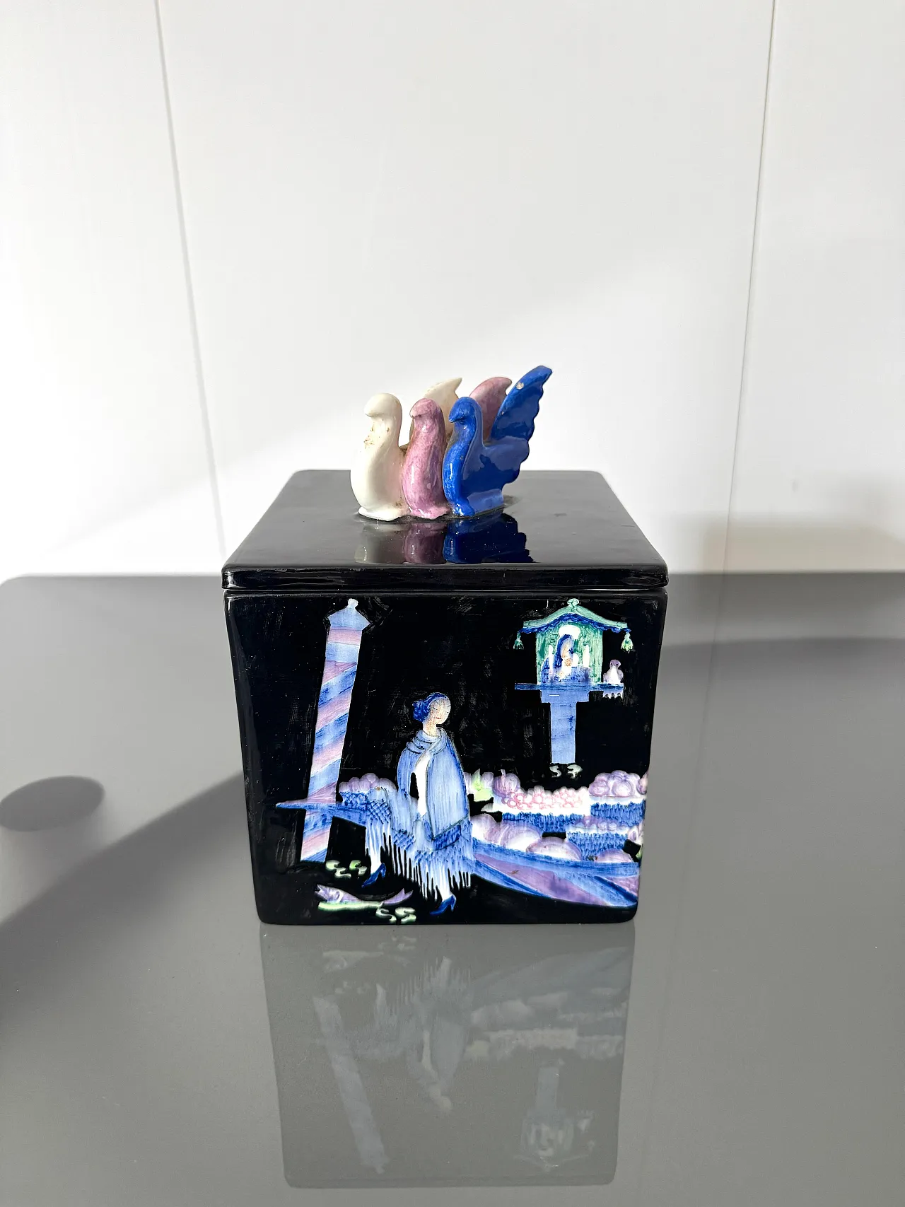 Night view of Venice by Gigi Chessa for Lenci, 1930s 4