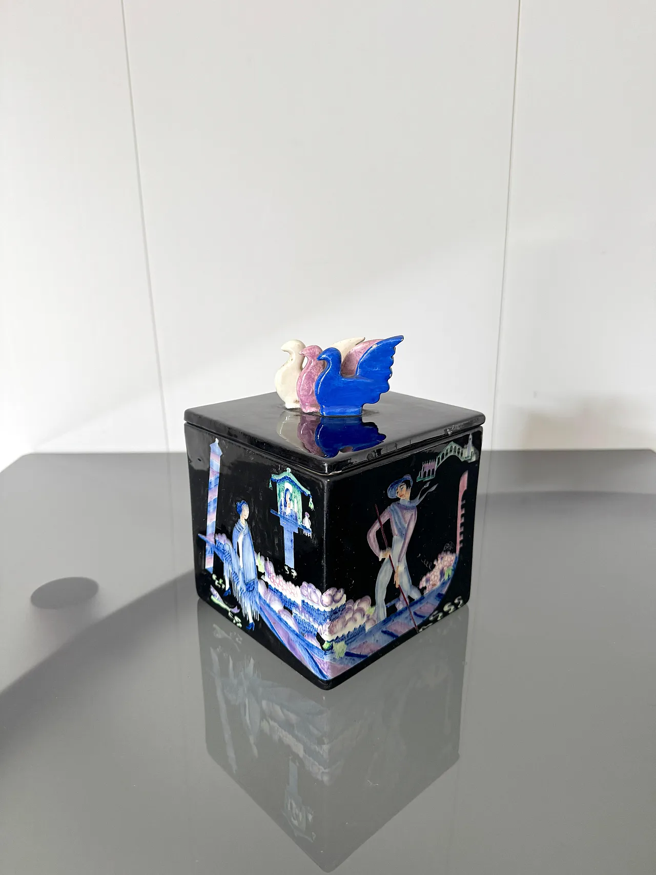 Night view of Venice by Gigi Chessa for Lenci, 1930s 5