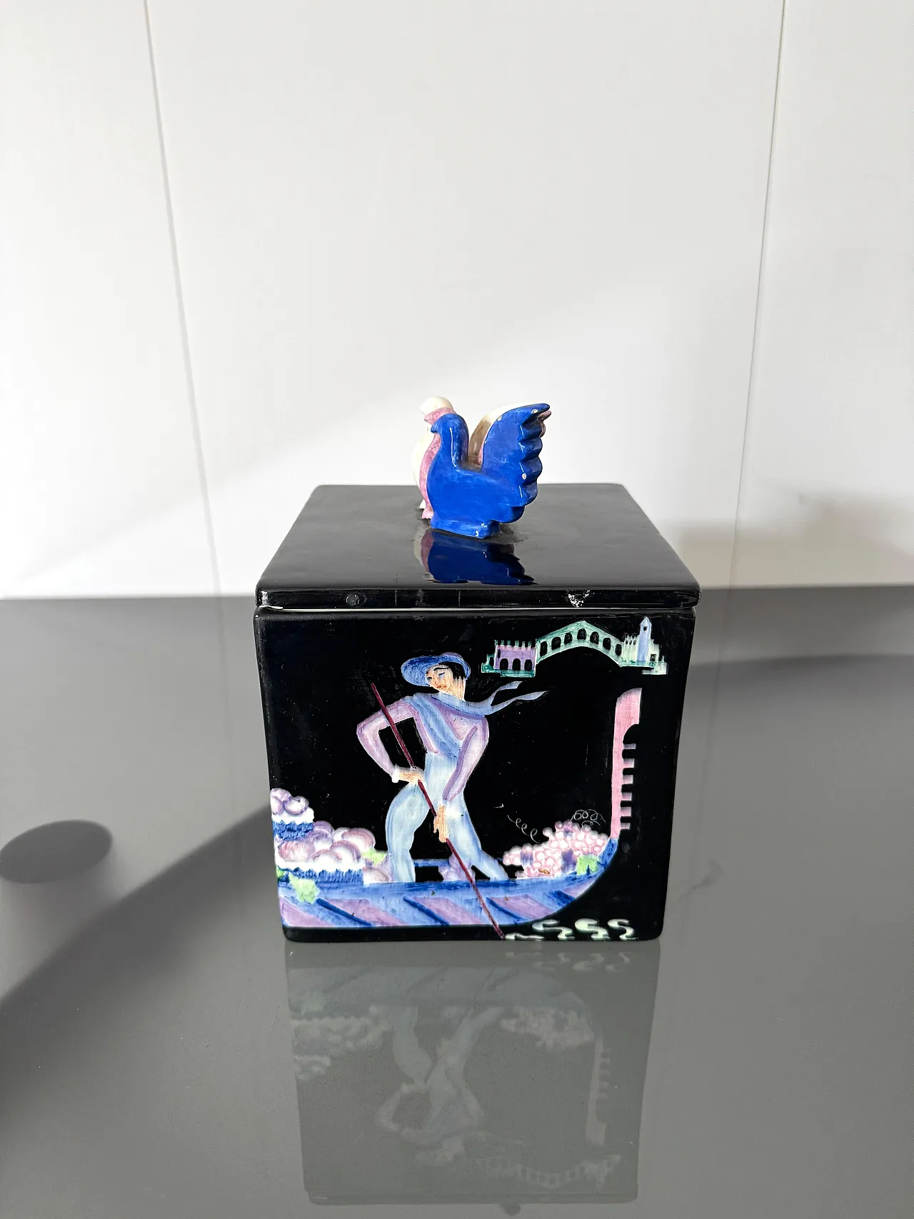 Night view of Venice by Gigi Chessa for Lenci, 1930s 6