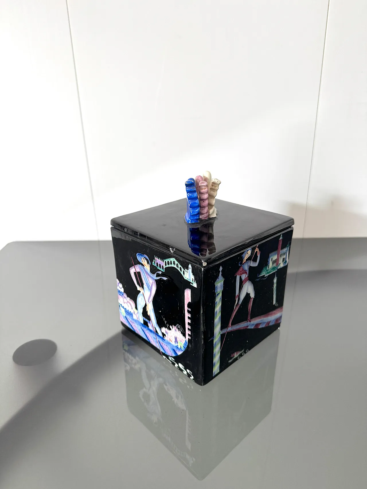 Night view of Venice by Gigi Chessa for Lenci, 1930s 7