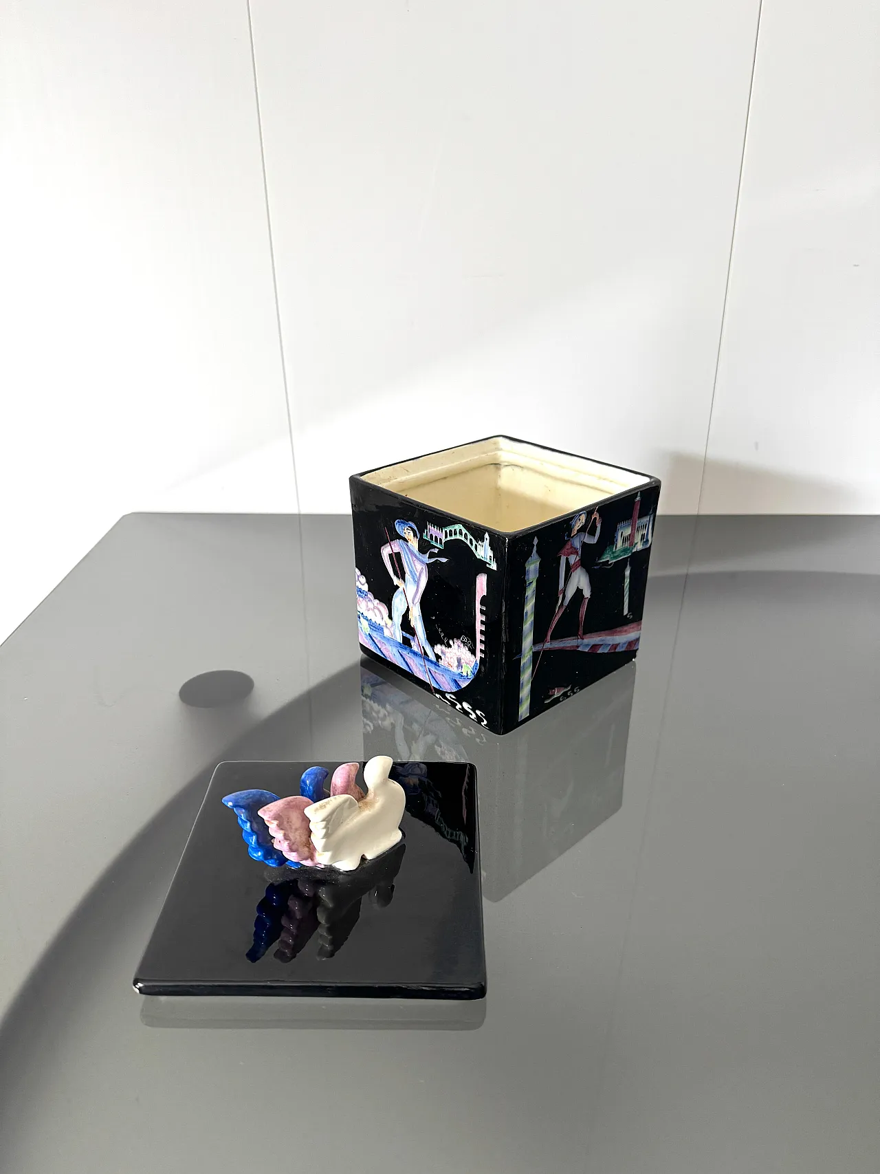 Night view of Venice by Gigi Chessa for Lenci, 1930s 8