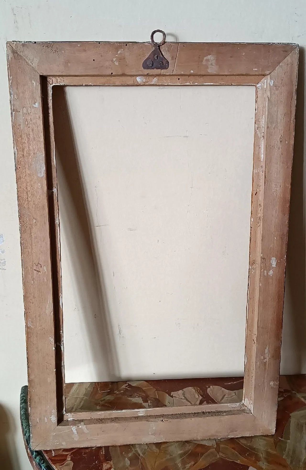 Lacquered wooden frame with gold edges, 18th century 7