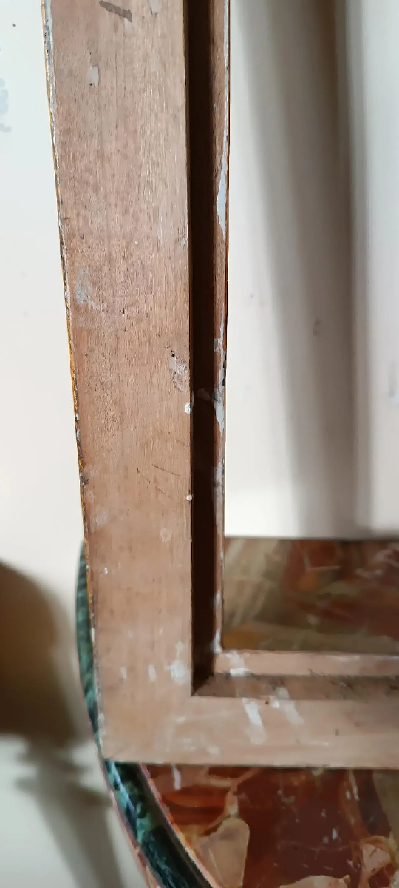 Lacquered wooden frame with gold edges, 18th century 9