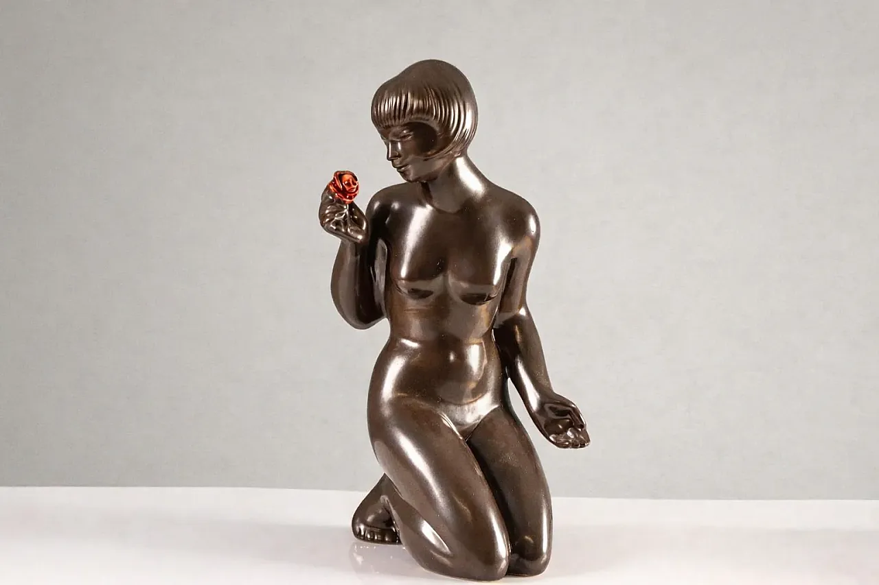 Scultura figurativa in ceramica di J. Forejtová, anni '60 1