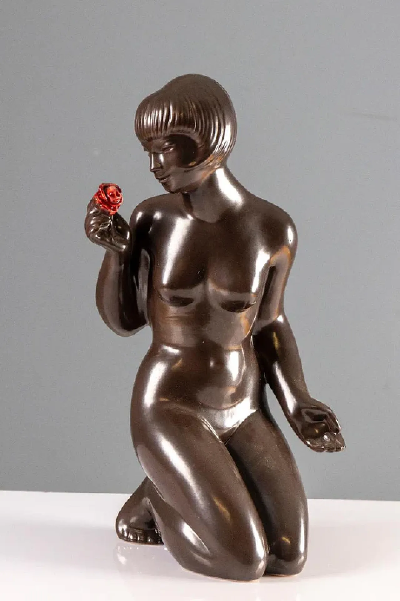 Scultura figurativa in ceramica di J. Forejtová, anni '60 2