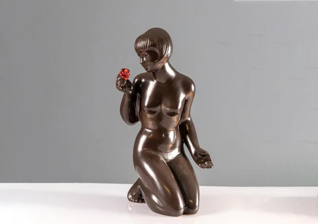 Scultura figurativa in ceramica di J. Forejtová, anni '60 4
