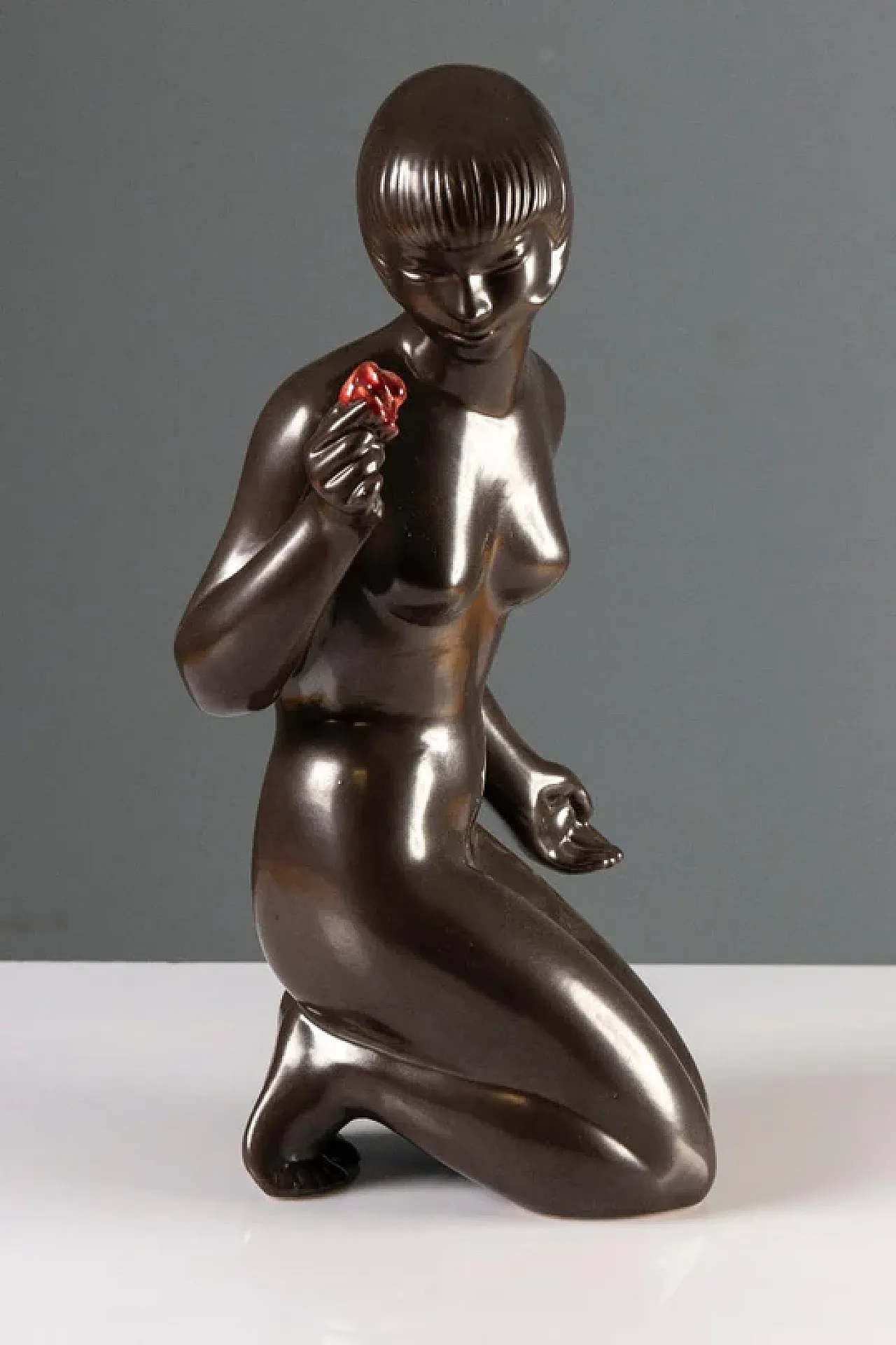 Scultura figurativa in ceramica di J. Forejtová, anni '60 5