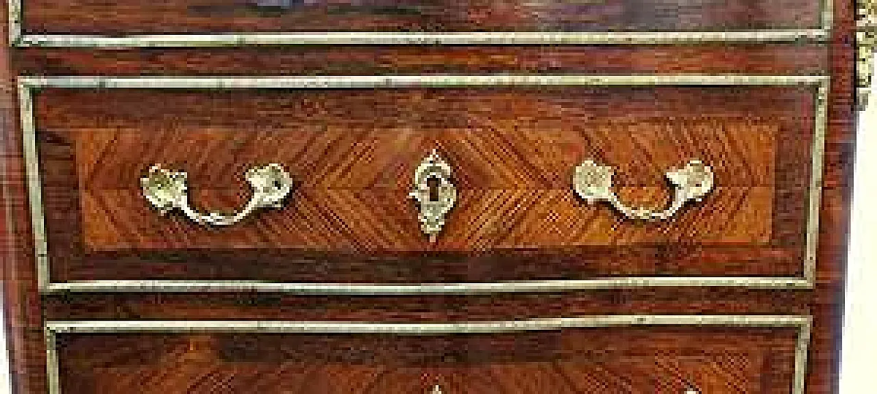 Secrétaire Napoleone III in bois de rose e palissandro, '800 9