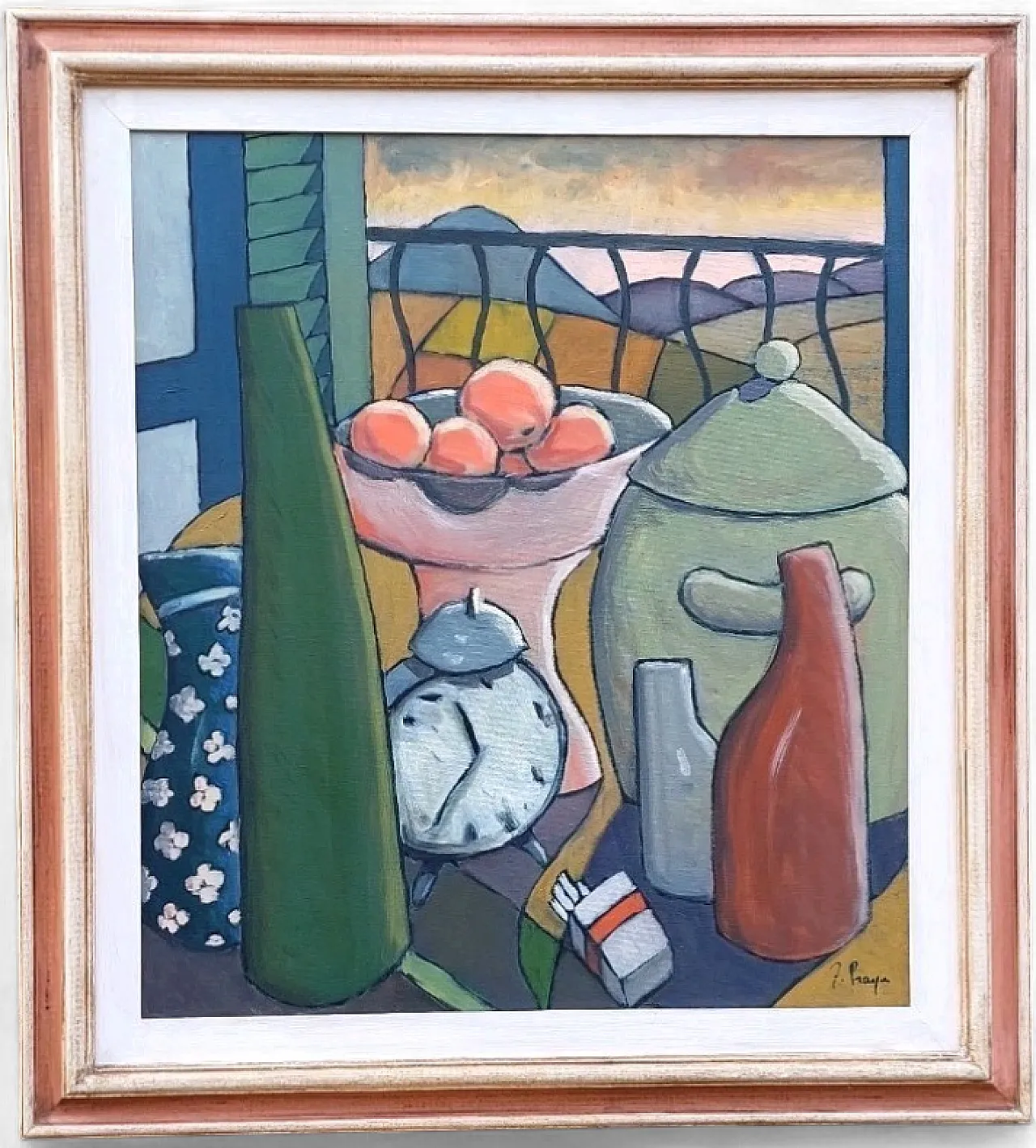 Still life with alarm clock by Franco Prayer, 20th century 11