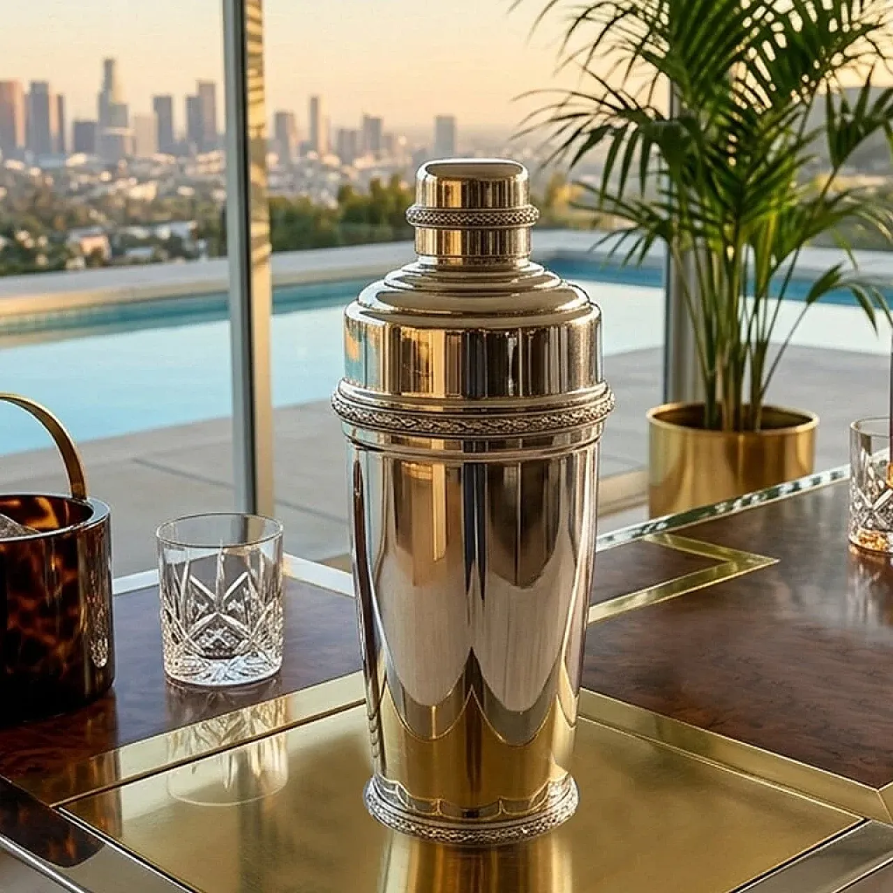 Shaker da cocktail Art Déco di MB, anni '30 2