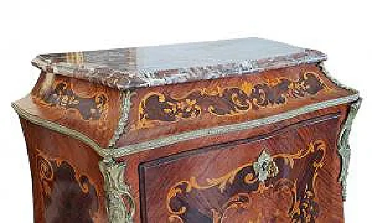 Secrétaire à abattant in stile Napoleone III in legno, '800 4