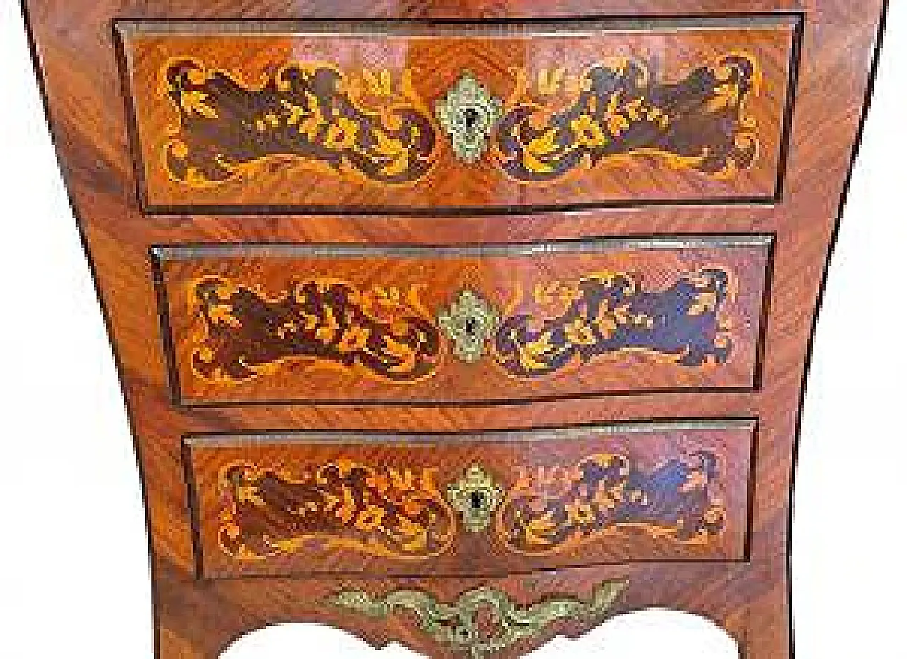 Secrétaire à abattant in stile Napoleone III in legno, '800 7