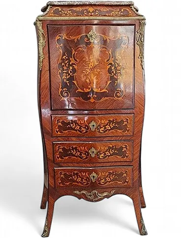 Secrétaire à abattant in stile Napoleone III in legno, '800