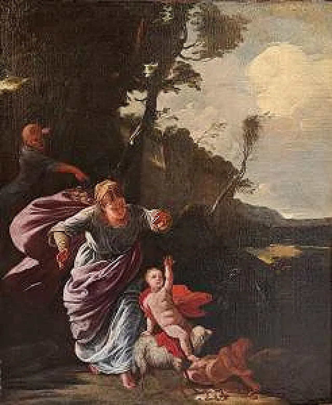 Il Riposo durante la Fuga in Egitto, olio su tela, '700 2