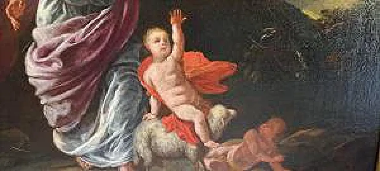 Il Riposo durante la Fuga in Egitto, olio su tela, '700 4