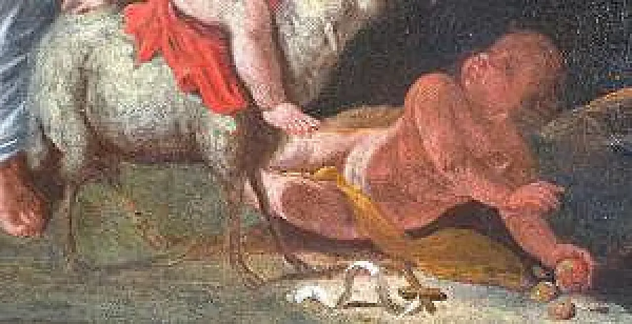 Il Riposo durante la Fuga in Egitto, olio su tela, '700 6