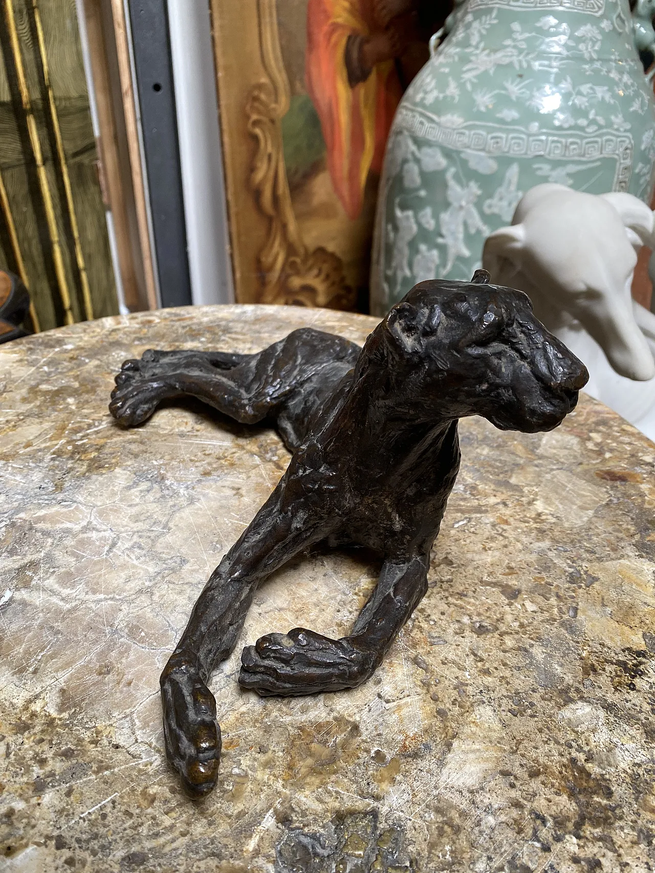 Modello in bronzo di pantera, ‘900 1