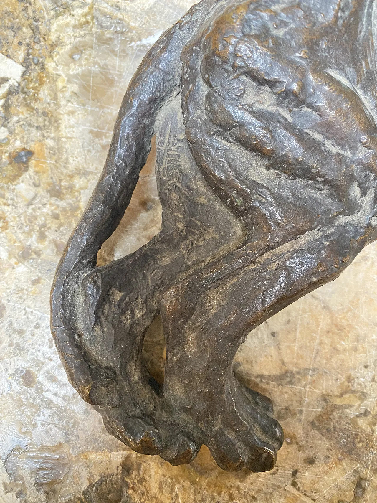 Modello in bronzo di pantera, ‘900 4