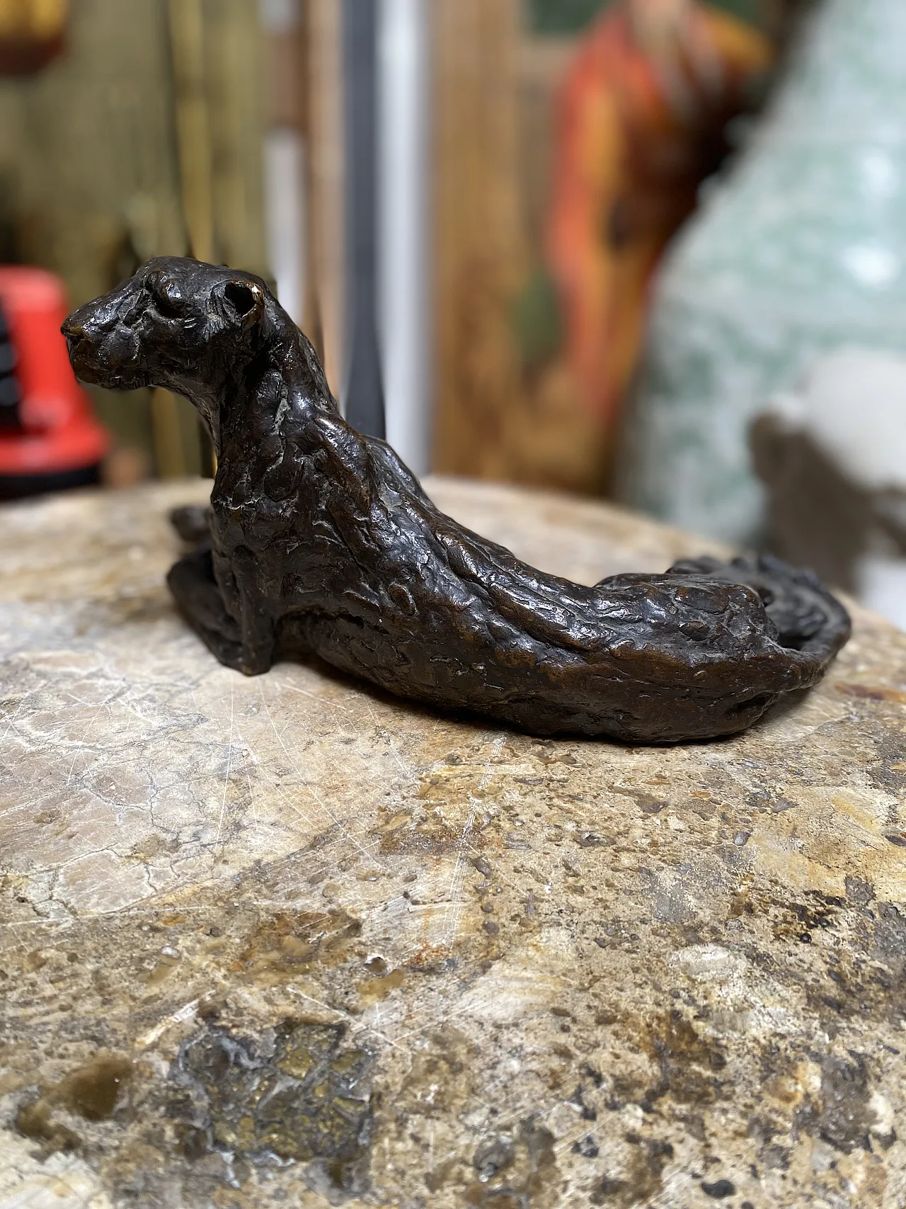 Modello in bronzo di pantera, ‘900 5