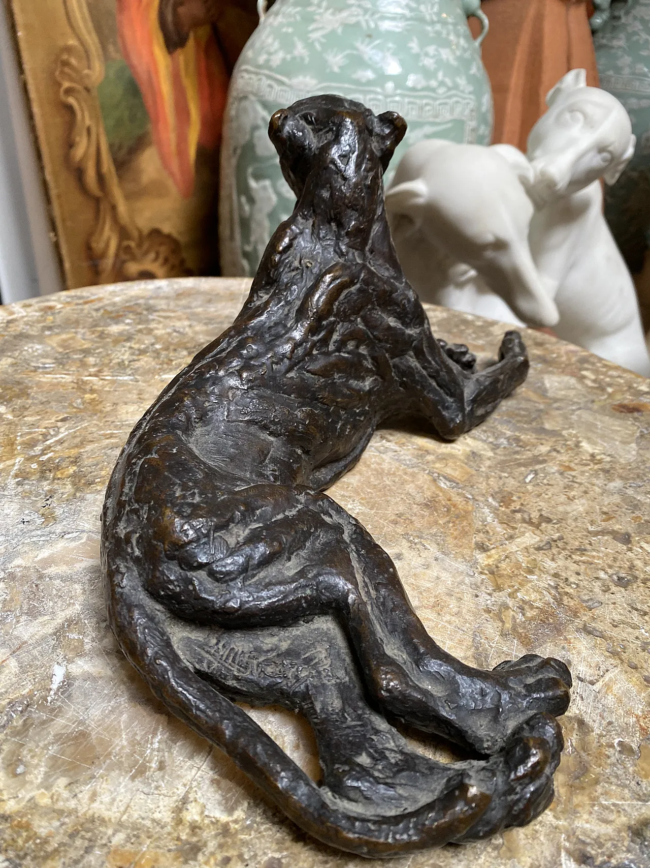 Modello in bronzo di pantera, ‘900 6