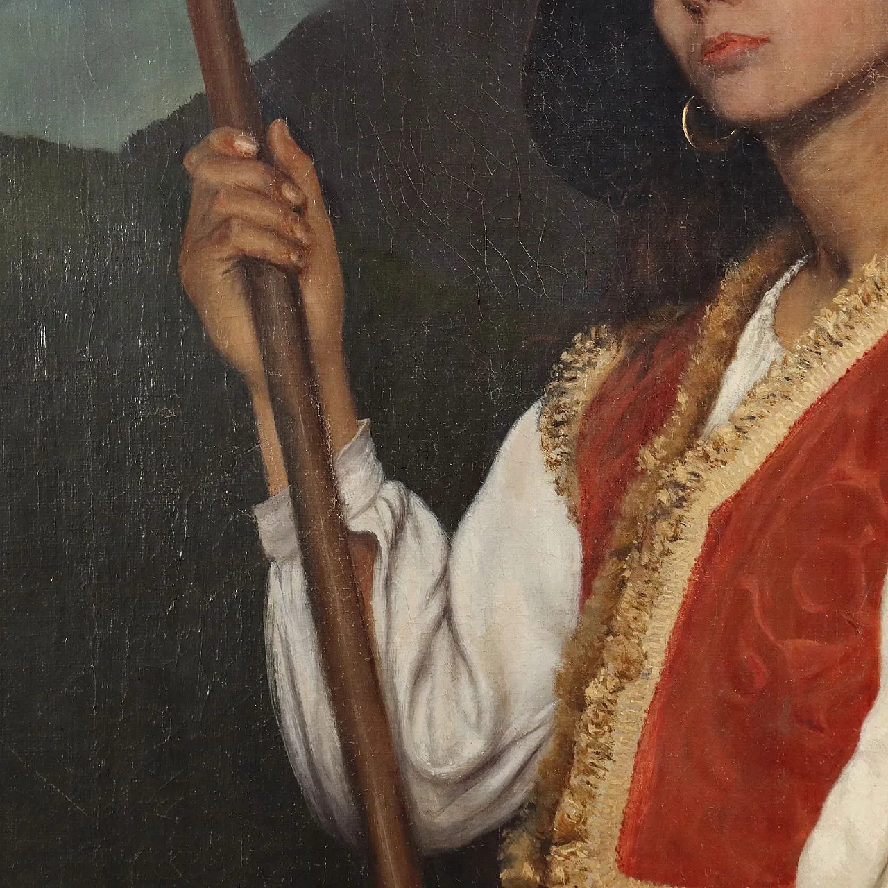 Dipinto di Domenico Pesenti, olio su tela, '800 5