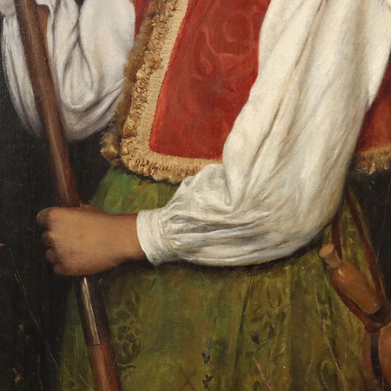 Dipinto di Domenico Pesenti, olio su tela, '800 6