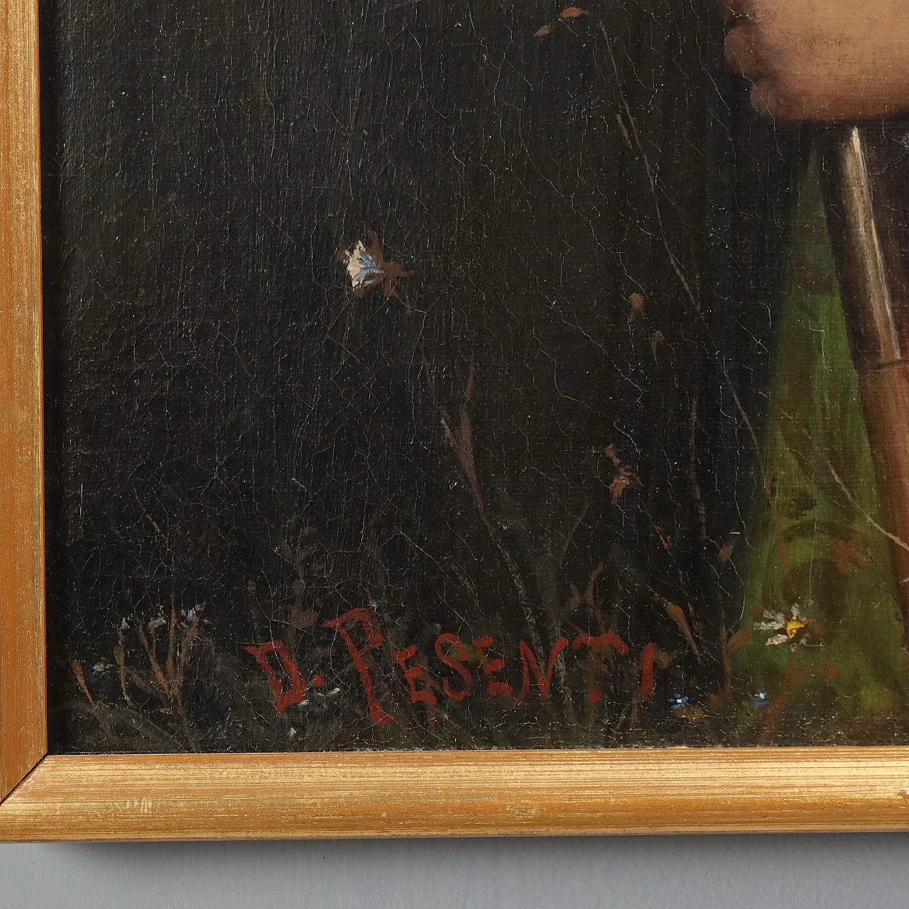 Dipinto di Domenico Pesenti, olio su tela, '800 8