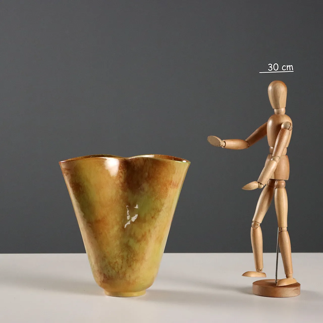 Vaso in ceramica smaltata di Industria Ceramica Umbra, '900 2