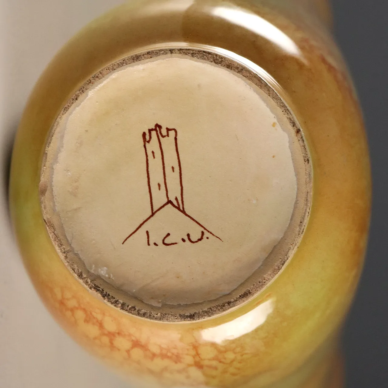 Vaso in ceramica smaltata di Industria Ceramica Umbra, '900 5