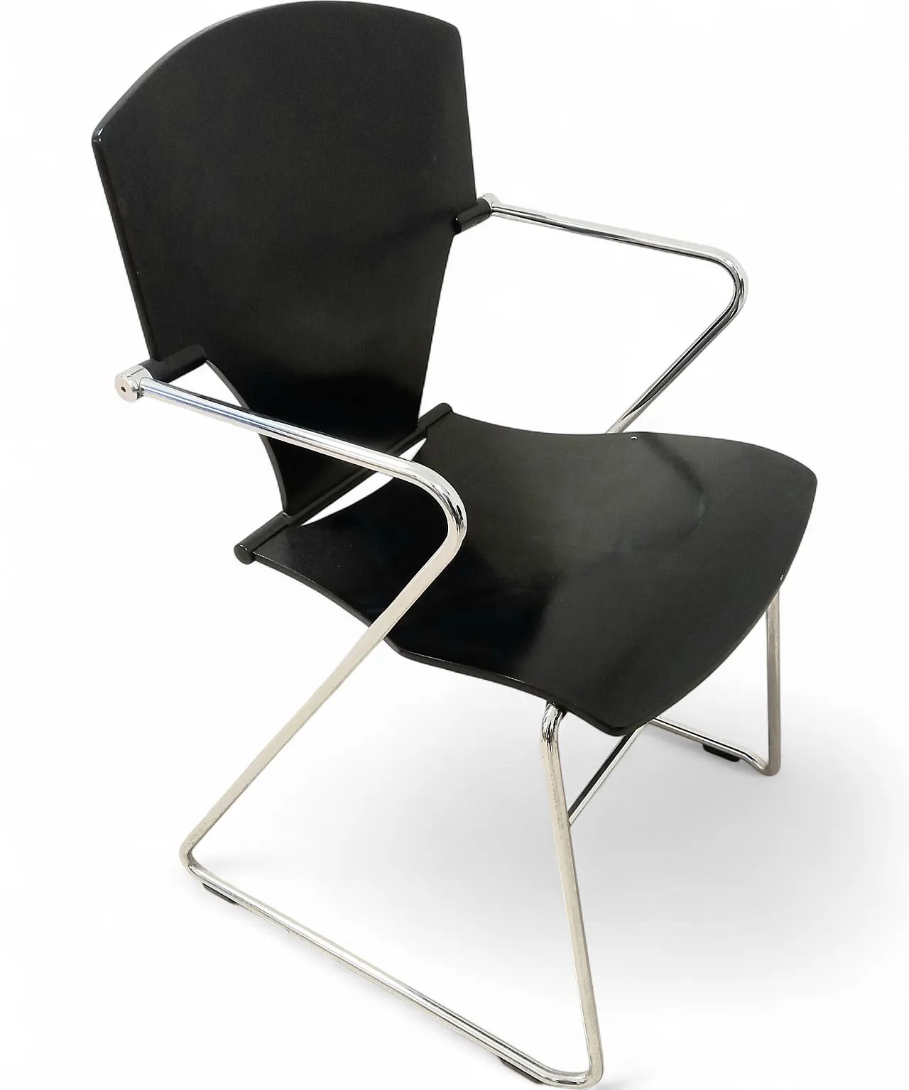 4 Egoa stackable chairs produced by Stua, 80s 7