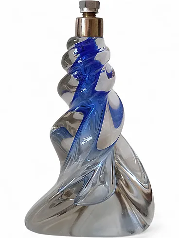 Lampada in vetro di Murano blu, anni '50