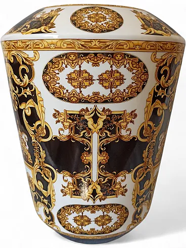 Vaso Emo' Italia porcellana decorata, anni '70