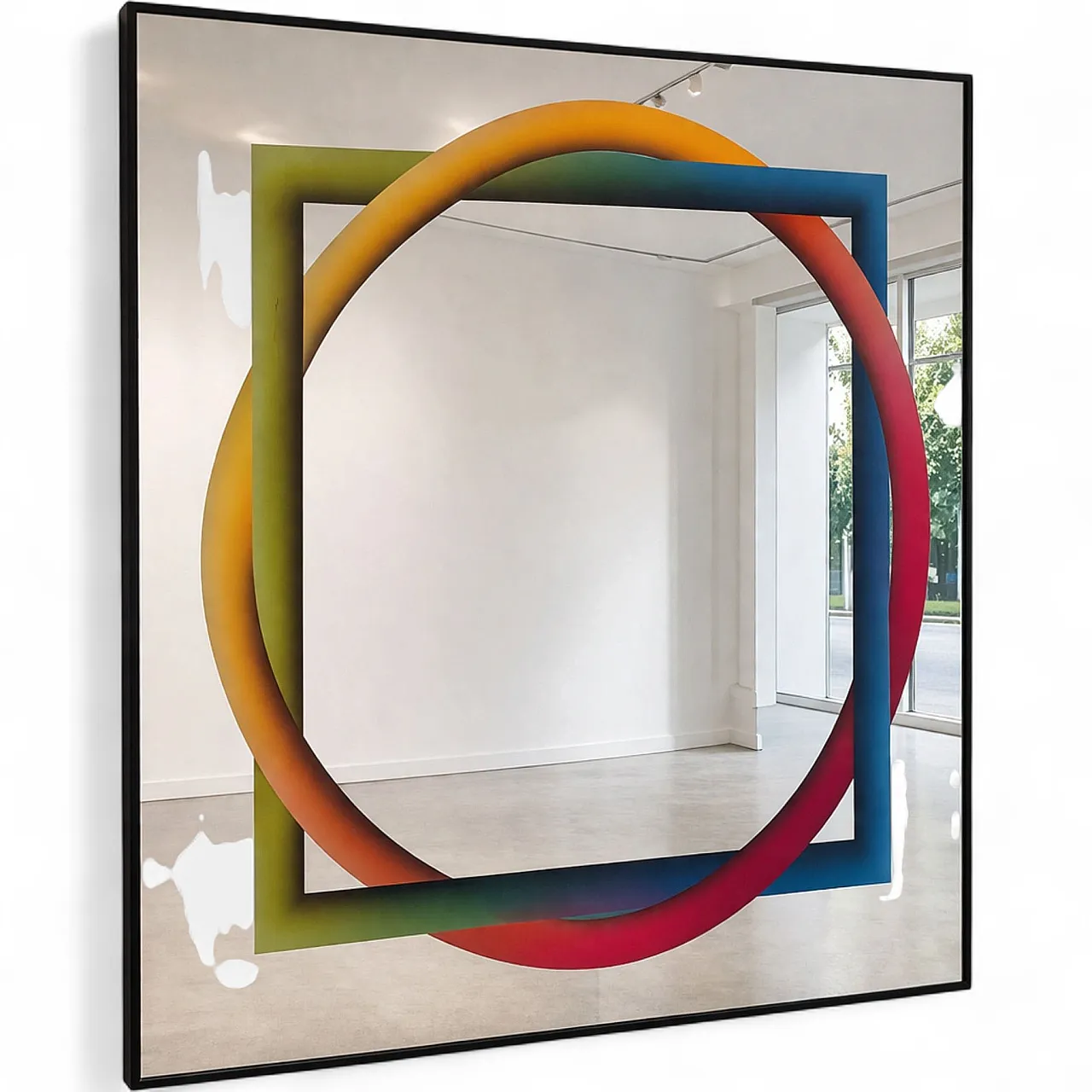 Specchio di Rogelio Polesello Morphos per Acerbis, anni '70 9