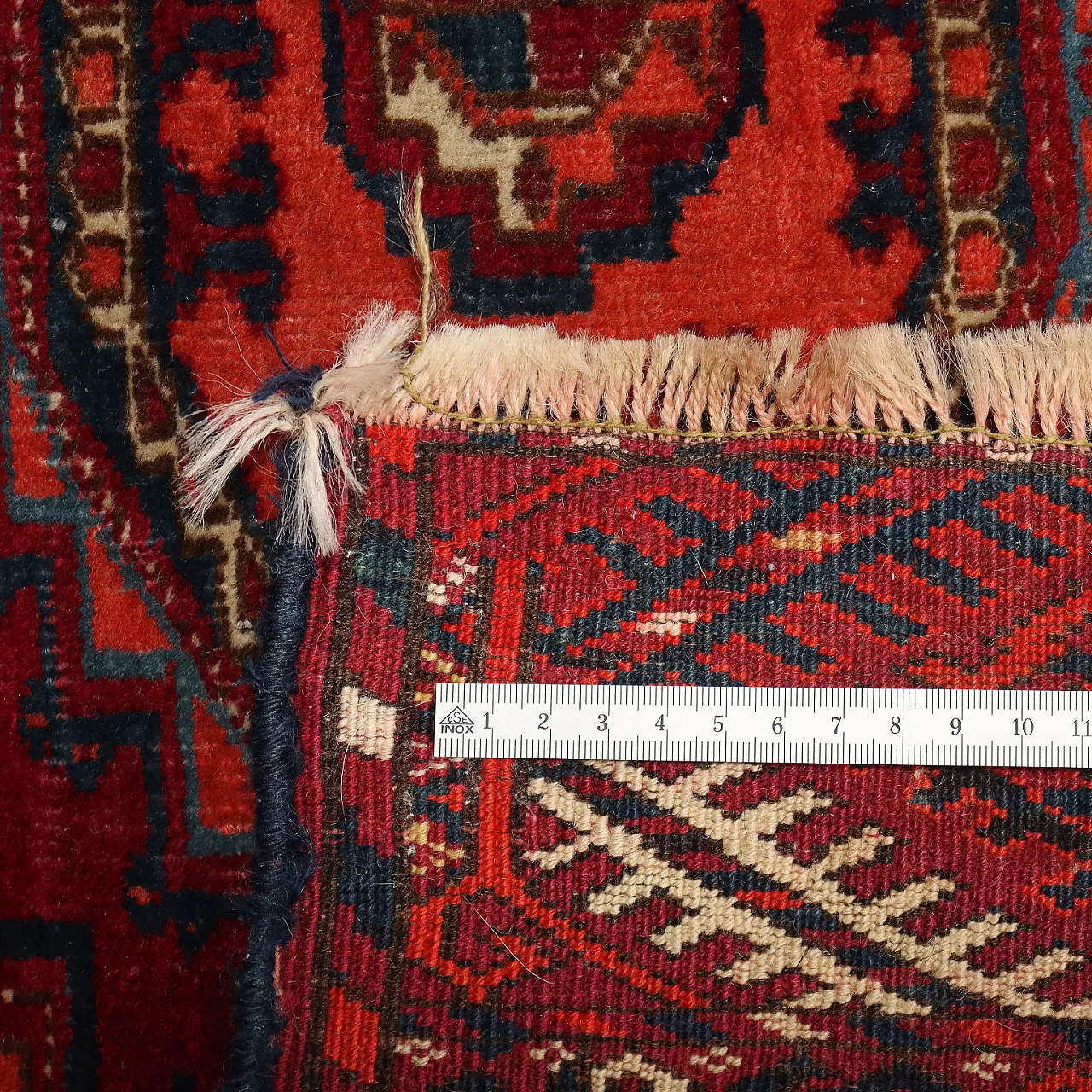 Tappeto Bokhara in lana, maglia fine, fatto a mano, '900 8