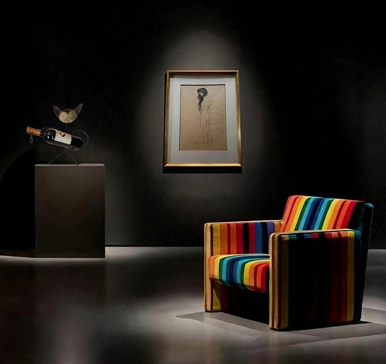 Nudo femminile in piedi, matita, firmato – Gustav Klimt 3