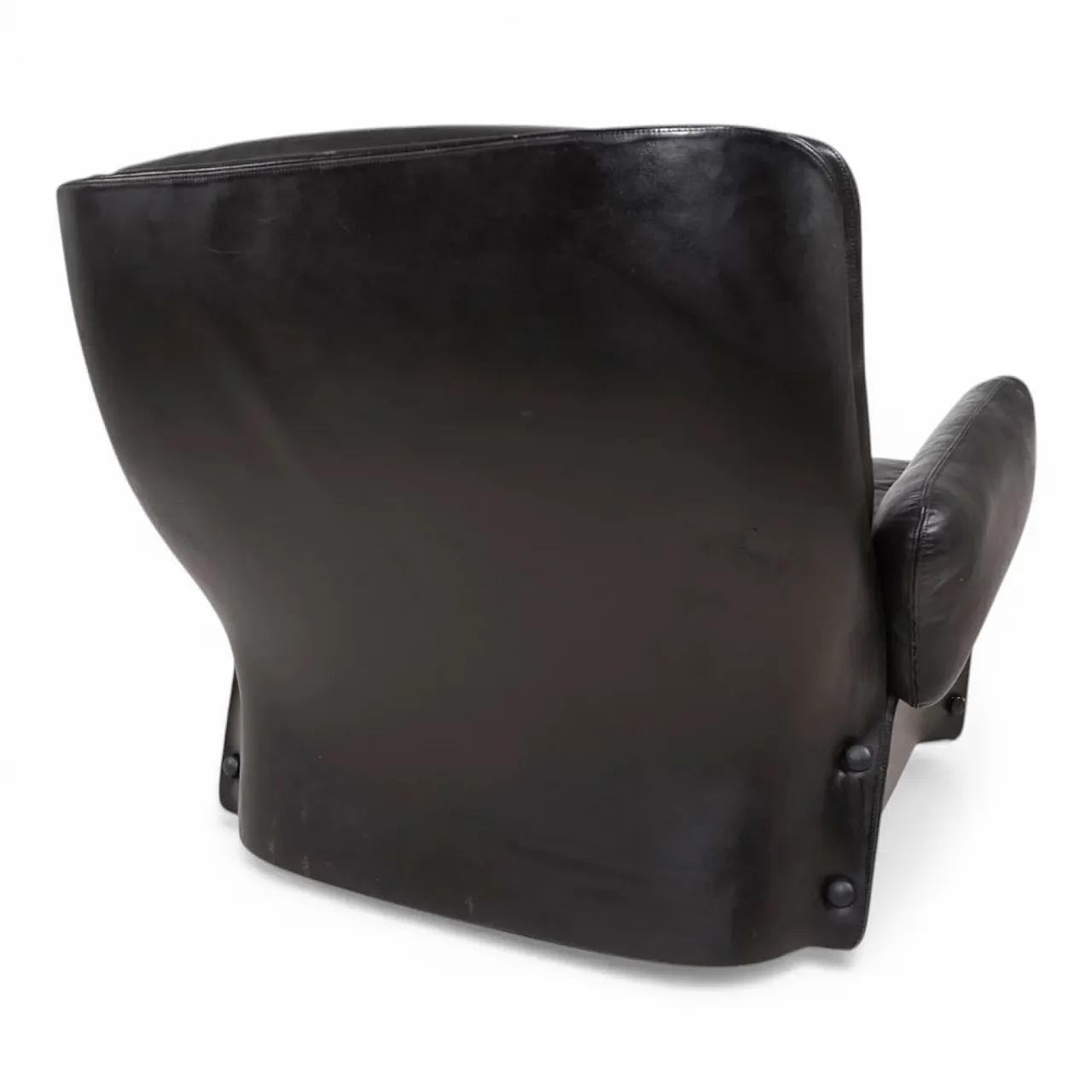 Poltrona da salotto in pelle di Carl Straub, anni '70 8