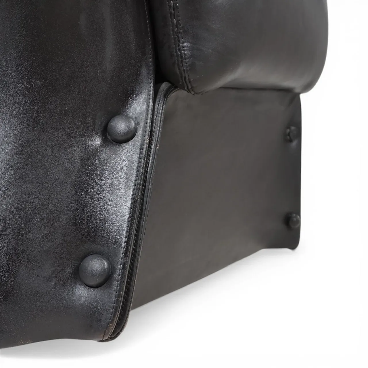 Poltrona da salotto in pelle di Carl Straub, anni '70 11