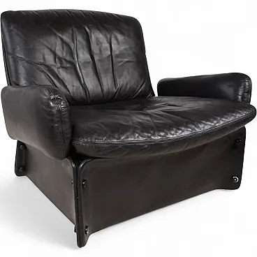 Poltrona da salotto in pelle di Carl Straub, anni '70