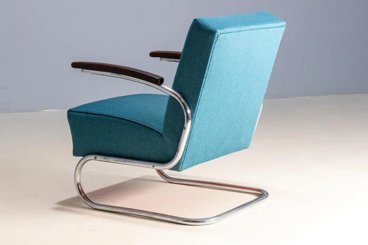 Coppia di poltrone tubolari modello S 411, metà '900 3