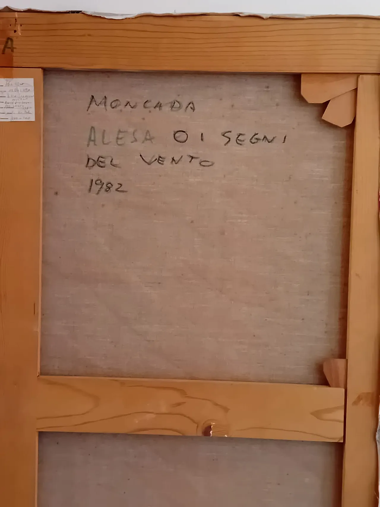 Quadro Di Ignazio Moncada Alesa O I Segni Del Vento, 1982 3